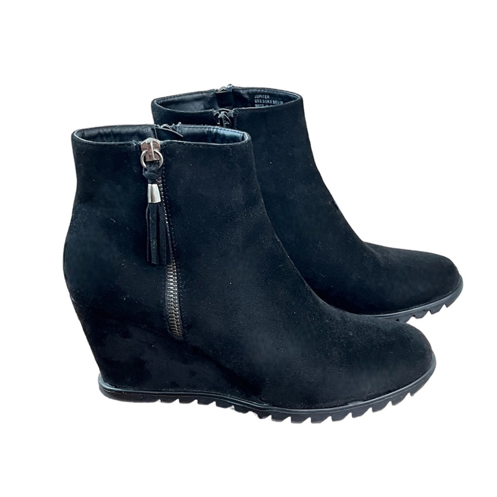 Black Wedge Bootie size 8.5